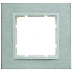 Berker B.7 Ramka pojedyncza stal szlachetna/biały 10113609