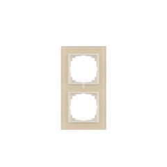 SENTIA Ramka podwójna szklana waniliowy IP20 1472-68