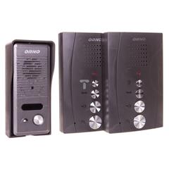 Zestaw domofonowy jednorodzinny z interkomem bezsłuchawkowy czarny ELUVIO INTERCOM OR-DOM-RE-920/B