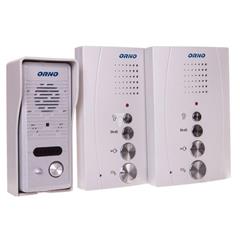 Zestaw domofonowy jednorodzinny z interkomem bezsłuchawkowy szary ELUVIO INTERCOM OR-DOM-RE-920/G