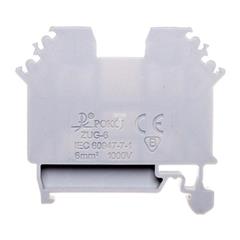 Złączka szynowa gwintowa ZUG-G 6 szara R34RR-01010111001