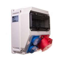 Rozdzielnica stacjonarna typu „LUBLIN” M25 32/5 2xGS IP54 bez zabezpieczeń 9035004W