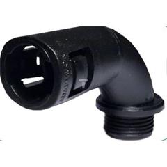 Dławnica poliamidowa kątowa do rur osłonowych PG9 IP66 czarna SFKD 9 E03DK-07070100201 /10szt./