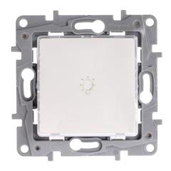 NILOE Przycisk pojedynczy biały 664315