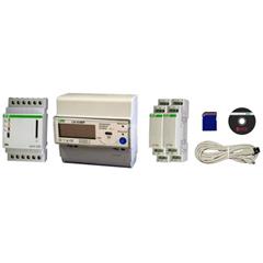 Zestaw rejestracji parametrów sieci trójfazowy U,I,P,cos LogMP3