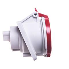 Gniazdo tablicowe skośne 5P 32A 400V czerwone IP44 3153 MEN3153