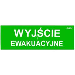 Piktogram 100x300 PM21 wyjście ewakuacyjne logo awex (ISO7010)