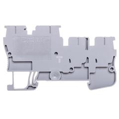 Złączka szynowa do czujników i urządzeń wykonawczych 3-piętrowa 0,08-4mm2 szara STIO 2,5/3-2B/L 3209015