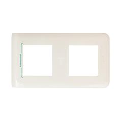 MOSAIC Ramka podwójna pionowa /2moduły/ antybakteryjna biała 078723