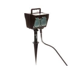 Gniazda ogrodowe z grotem ziemnym 4x230V/16A H07RN-F 3G1,5 10m 1154454