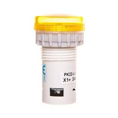 Lampka kompaktowa żółta PK22-LG-24-LED AC/DC