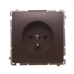 Simon Basic Gniazdo pojedyncze z/u 16A, 250V czekoladowy BMGZ1.01/47 WMUW-00110x-5021