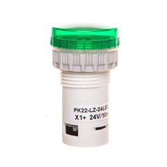 Lampka kompaktowa zielona PK22-LZ-24-LED AC/DC