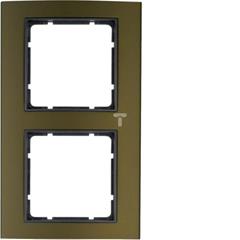 B.3 Ramka podwójna aluminium brązowy/antracyt 10123001