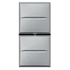 AXOLUTE Przełącznik do rolet 1-0-2 1 moduł aluminium HC4027