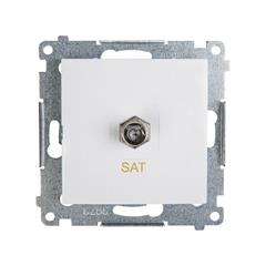 Simon 54 Gniazdo antenowe pojedyncze SAT białe DASF1.01/11 WMDA-05xxxx-011