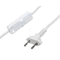 Sznur przyłączeniowy z wyłącznikiem SP/W-400cm biały SP/W-400/2X0,75/-BIA YNS10000532