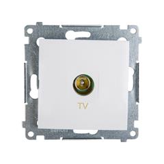 Simon 54 Gniazdo antenowe TV końcowe białe DAK1.01/11 WMDA-01000x-011