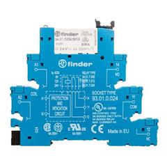 Przekaźnikowy moduł sprzęgający 1P 6A 24V AC/DC 6,2mm styki AgNi+Au 38.51.0.024.5060