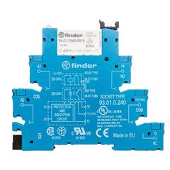 Przekaźnikowy moduł sprzęgający 1P 6A 220-240V AC/DC 6,2mm styki AgNi 38.51.0.240.0060