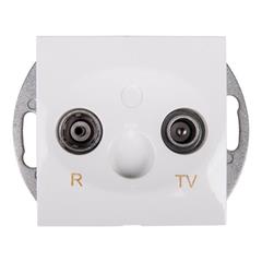 Simon 54 Gniazdo antenowe RD/TV końcowe białe DAZ.01/11 WMDA-01100z-011