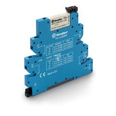 Przekaźnikowy moduł sprzęgający 6,2mm MasterBASIC,1P 6A 6V AC/DC, styki AgNi, zaciski śrubowe 39.11.0.006.0060