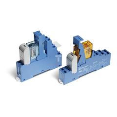 Przekaźnikowy moduł sprzęgający 15,8mm, 2P 8A 120V AC, styki AgNi, zaciski śrubowe, szyna DIN 48.52.8.120.0060SMA