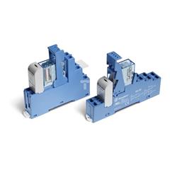 Przekaźnikowy moduł sprzęgający 15,8mm, 2P 10A 125V DC, styki AgNi, zaciski śrubowe, szyna DIN 48.62.7.125.0050SMA
