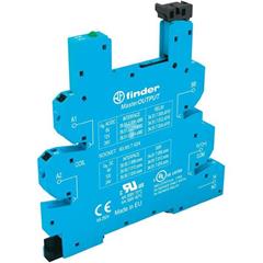 Wąskoprofilowe gniazdo 6,2mm do przekaźników serii 34 MasterOUTPUT, 220-240V AC, zaciski sprężynowe, szyna DIN 93.65.8.230