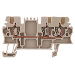 Złączka szynowa 3-przewodowa 1,5mm2 beżowa Ex ZDU 1.5/3AN 1775530000