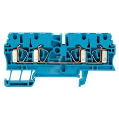 Złączka szynowa 4-przewodowa 2,5mm2 niebieska Ex ZDU 2.5/4AN BL 1608580000