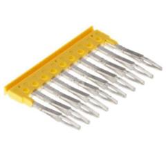 Mostek poprzeczny 10-torowy, raster 3,5mm żółty ZQV 1.5/10 1776200000