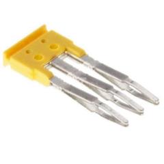 Mostek poprzeczny 3-torowy, raster 3,5mm żółty ZQV 1.5/3 1776130000 /60szt./
