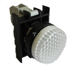 Lampka sygnalizacyjna biała LED 12-30V AC/DC T0-B050XB