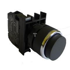 Przycisk wystający 22mm 1Z czarny T0-B100HH