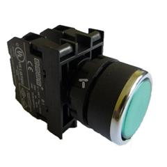 Napęd przycisku kryty 22mm 1R zielony T0-B200DY