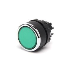 Klosz przycisku płaski zielony T0-BDY