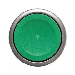 Przycisk płaski z ramką, metal zielony P9MPNVG 184002