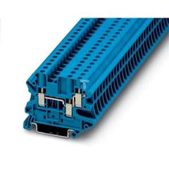 Złączka szynowa 4-przewodowa 4mm2 niebieska Ex UT 4-TWIN BU 3044500