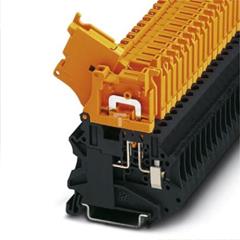 Złączka szynowa rozłączalna 2-przewodowa 4mm2 czarno-pomarańczowa UT 4-HEDI 3046249