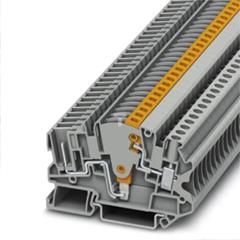 Złączka szynowa rozłączalna do przekładników pomiarowych 2-przewodowa 4mm2 śrubowa/wtykowa szara UTME 4/1P 3057416