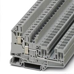 Złączka szynowa 4-przewodowa 6mm2 śrubowa/wtykowa szara UT 6-QUATTRO/2P 3060568