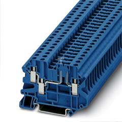 Złączka szynowa rozłączalna 3-przewodowa 4mm2 niebieska UT 4-TWIN-TG P/P 3073047