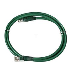 Kabel krosowy (Patch Cord) SF/UTP kat.6A zielony 1m LSOH 051866