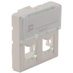 MOSAIC Adapter do złączy podwójnych RJ45 Systimax biały 078603