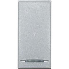 AXOLUTE Przycisk pojedynczy /zaciski automatyczne/ 1M aluminium HC4055A