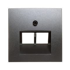 B1/B3/B7 Plakietka do gniazda teleinformatycznego podwójnego UAE antracytowa 14091606