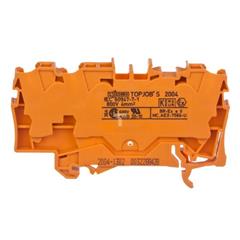 Złączka szynowa 3-przewodowa 4mm2 pomarańczowa 2004-1302 TOPJOBS 