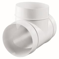 Trójnik okragły 150mm biały 692