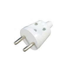 Wtyczka prosta 2P 16A 250V rozbieralna biała WT-20/BIAŁY